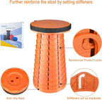 Boreeman Upgraded Folding Stool Lightweight Yet More Sturdy - Image 3