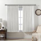 Pinch Pleated Linen Curtains 100% Blackout 63 Inches Long by AUSSPVOCT