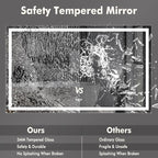 60 x 36 Inch Smart LED Bathroom Mirror，Dimmable Front + Backlit Illumination - Image 9