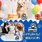 Pinkunn 4 Pcs Dog Paw Tiered Tray Decor Paw Wooden Book Block - Image 5