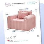 Hobestluk Single Sofa Foam Couch Sofa - Image 2