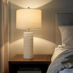 PORTRES 24" Farmhouse Ceramic Table Lamp Set of 2 - Image 7