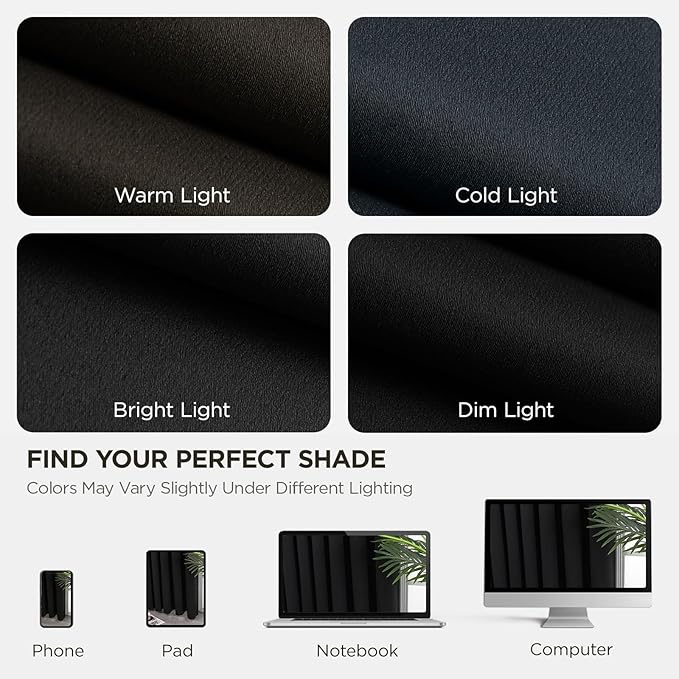 Joydeco Blackout Curtains for Bedroom, Room Darkening Noise Reducing - Image 7