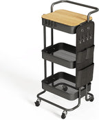 DTK 3 Tier Metal Utility Rolling Cart by DTK