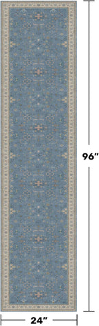 Light Blue 2x8 Long Washable Runner - Image 2