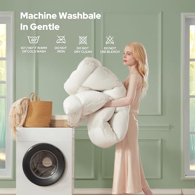 BEDLORE RV Queen Mattress Topper Viscose Derived from Bamboo, Pillow Top - Image 8