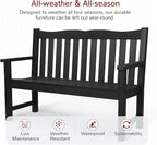 Stoog Weatherproof Outdoor Bench & Outdoor Chairs Set, Patio Furniture Set - Image 4