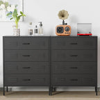 LCAOPC Black Metal 4 Drawer Dresser - Image 6