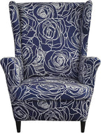 KRFOONN Wingback Chair Covers Slipcovers 2 Piece Stretch Wing Chair Covers by KRFOONN