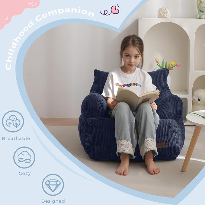 MAXYOYO Kids Bean Bag Chair, Stuffed Toddler Bean Bag Sofa - Image 8