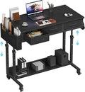Rolling Standing Desk Adjustable Height by Unknown