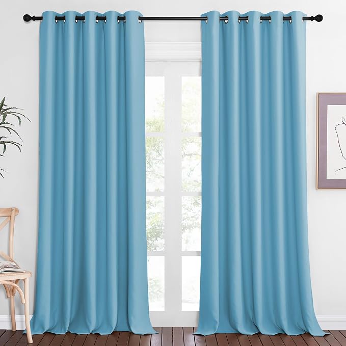 NICETOWN Blackout Curtains 84 Inch Length, Thermal Insulated Curtains by NICETOWN
