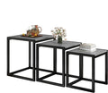 Nesting Table Set of 3 Side Tables, Modern Coffee Table Stacking End Table by HAHRIR
