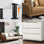 4PCS Adjustable 7.08-12.2 Inch Metal Furniture Legs Black Furniture Replacement - Image 6