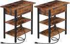 HOOBRO Set of 2 End Tables, Side Table by HOOBRO