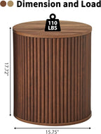 AVZEAR Fluted Round Side Table - Image 2