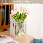 Puransen Clear Bookend Vase for Flowers - Image 2