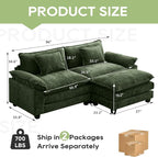 Oprisen 86" Modular Sectional Sofa, Comfy Cloud Couch Sectional Sofa - Image 2
