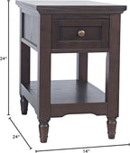 Brentwood Modern Transitional Chairside End Table - Image 3