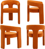 BESTANO Modern Velvet Fabric Upholstered Dining Chairs - Image 7