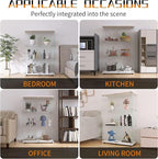 Beauty4U 2-Door Glass Display Cabinet, Collection Display, Quick Installation - Image 7