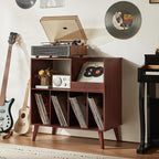 LELELINKY Large Record Player Stand, Turntable Stand - Image 8