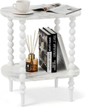 2-Tier Side Table, Small End Table by Unknown