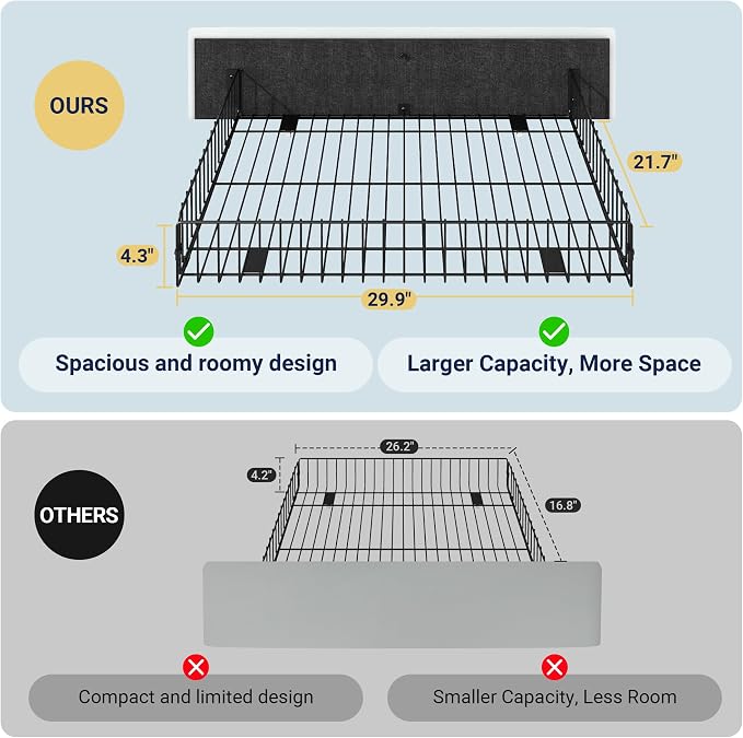 Allewie King Size Platform Bed Frame - Image 7