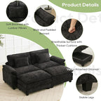 Oprisen 86" Modular Sectional Sofa, Comfy Cloud Couch Sectional Sofa - Image 6
