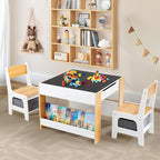 Asweets Kids Table and Chair Set, 4 in 1 Toddler Desk by Asweets