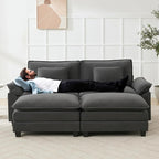Oprisen 86" Modular Sectional Sofa, Comfy Cloud Couch Sectional Sofa - Image 5