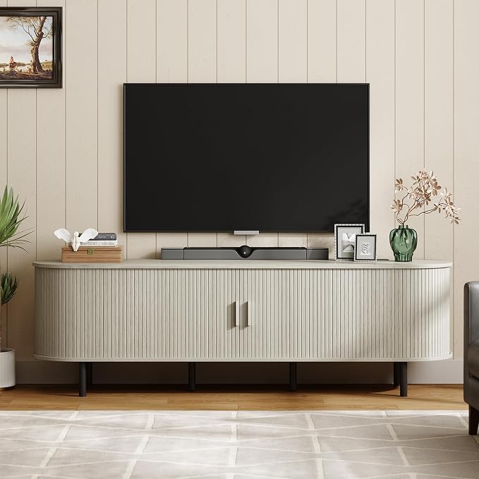 ONBRILL 70.8" TV Stand with Power Outlet by ONBRILL