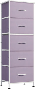 WLIVE Fabric Dresser, 5-Drawer Tall Dressers by WLIVE