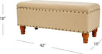 HomePop Large Rectangle Storage Bench - Image 3