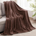 BEDELITE Fleece Blanket Soft Plush Twin Size Blanket Brown 60"x80" | Ultra Soft - Image 9
