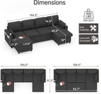 DURASPACE Sofa Bed Pull Out Couch Sleeper - Image 2