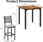 AWQM 5-Piece Dining Table Set, Dining Table Set - Image 6