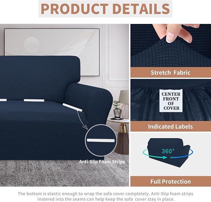 Easy-Going 100% Waterproof Oversized Loveseat Cover, Couch Cover - Image 4