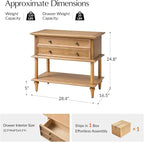 HULALA HOME Farmhouse Nightstand - Image 2