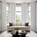 MIULEE 84 Inch Length Greyish White Blackout Bedroom Curtains Set of 4 | by MIULEE