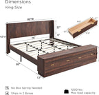 T4TREAM Fluted King Size Bed Frame - Image 2