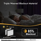 MIULEE Blackout Curtains for Bedroom 2 Panels 40 x 84 Inch Long Lilac | Thermal - Image 2