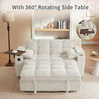 Auvsoce 65'' Convertible Sleeper Sofa Bed - Image 4