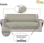 Easy-Going Reversible Couch Cover, 2 Cushion Sofa, Water Resistant Mat - Image 3