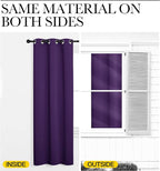 NICETOWN Royal Purple Blackout Curtains 48 inches Length - Image 5