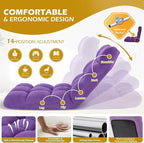 Folding Floor Gaming Chair, Adjustable 14-Position Backrest, 6-Inch Thick - Image 5