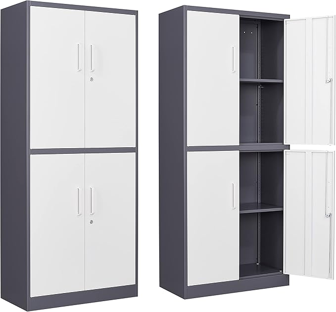 Yizosh Metal Storage Locking Cabinet by Yizosh