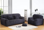 vctops 4 Seater Velvet Plush Stretch Sofa Slipcover 1-Piece Sofa Cover - Image 2