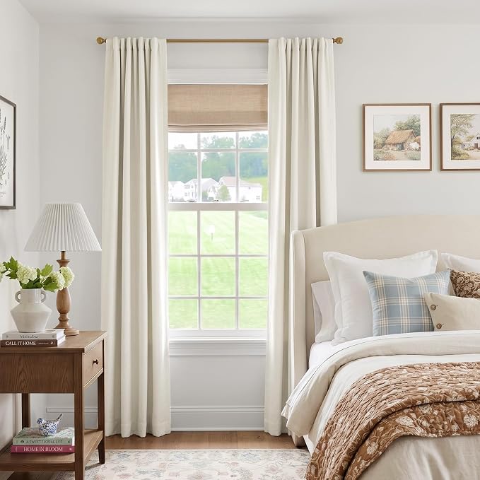 INOVADAY 100% Blackout Linen Curtains - Image 5