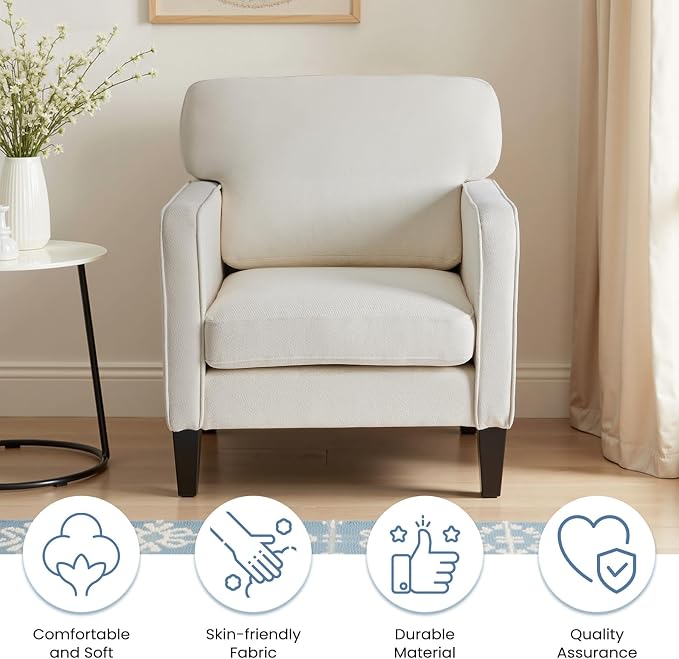 DUMOS Modern Accent Chairs for Living Room, Corner Chairs for Adults, Reading - Image 6